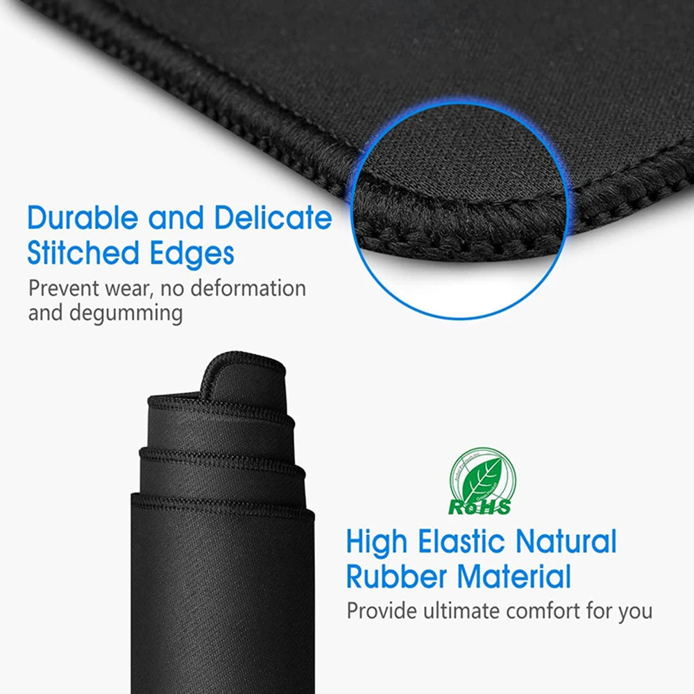 Gaming MousePad Durable Desk Pad Thick Seam Edge Suitable for Office and Gaming