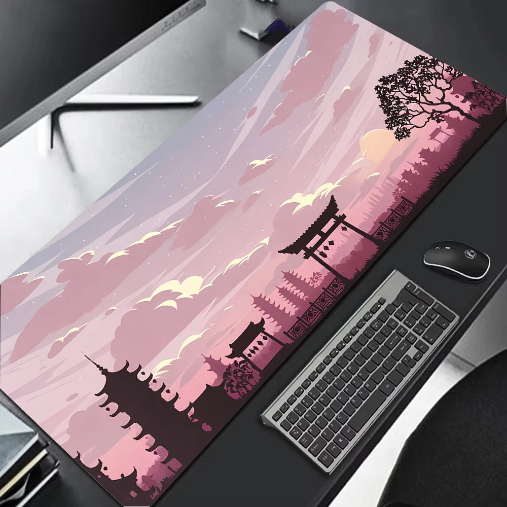 Gaming MousePad Durable Desk Pad Thick Seam Edge Suitable for Office and Gaming