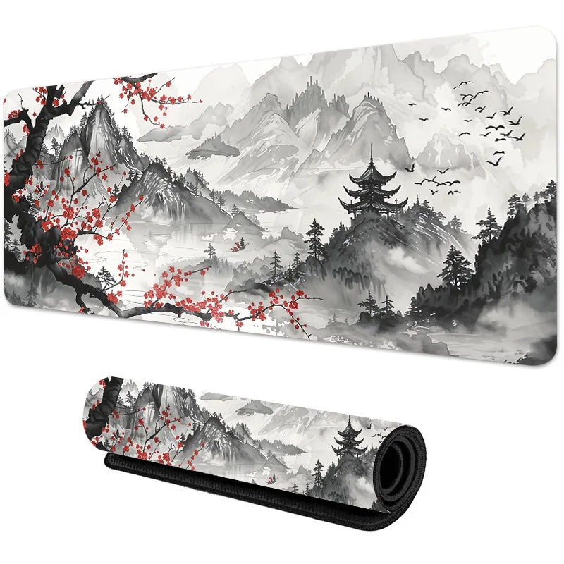 Gaming MousePad Durable Desk Pad Thick Seam Edge Suitable for Office and Gaming