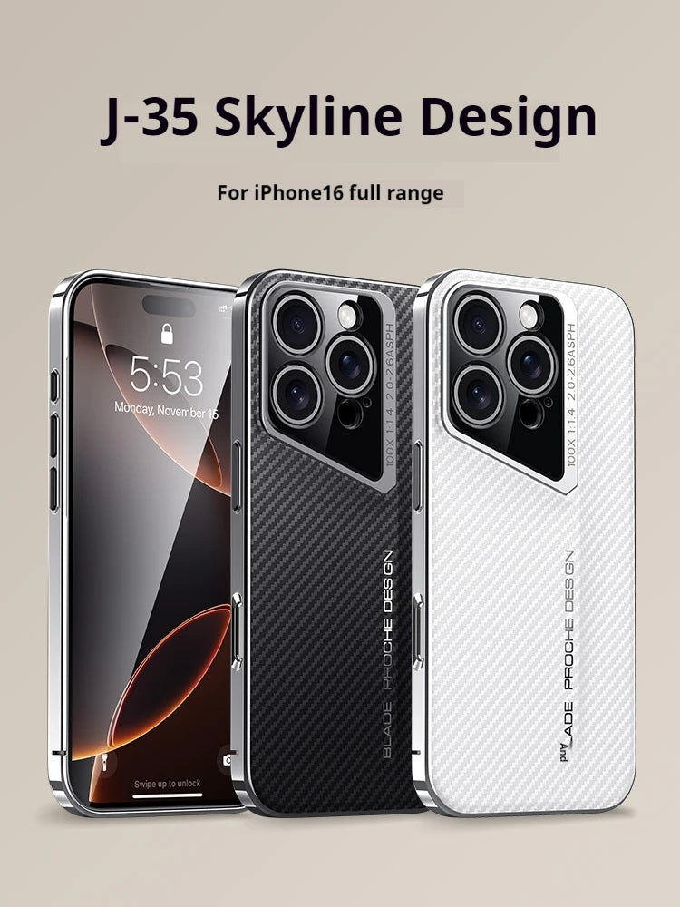Military Grade Anti Fall Sport Car Silicone Metal Case For iPhone