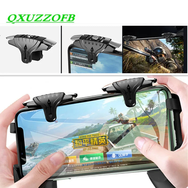 Gaming Controller For PUBG Smartphone IOS Android Metal Gamepad Mobile Joystick Aim Shooting Trigger Shooter Control