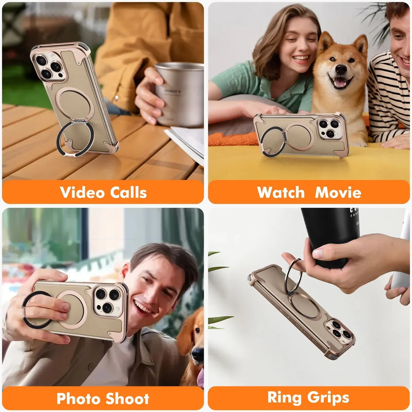 Leather Phone Case with Magsafe for iphone 16