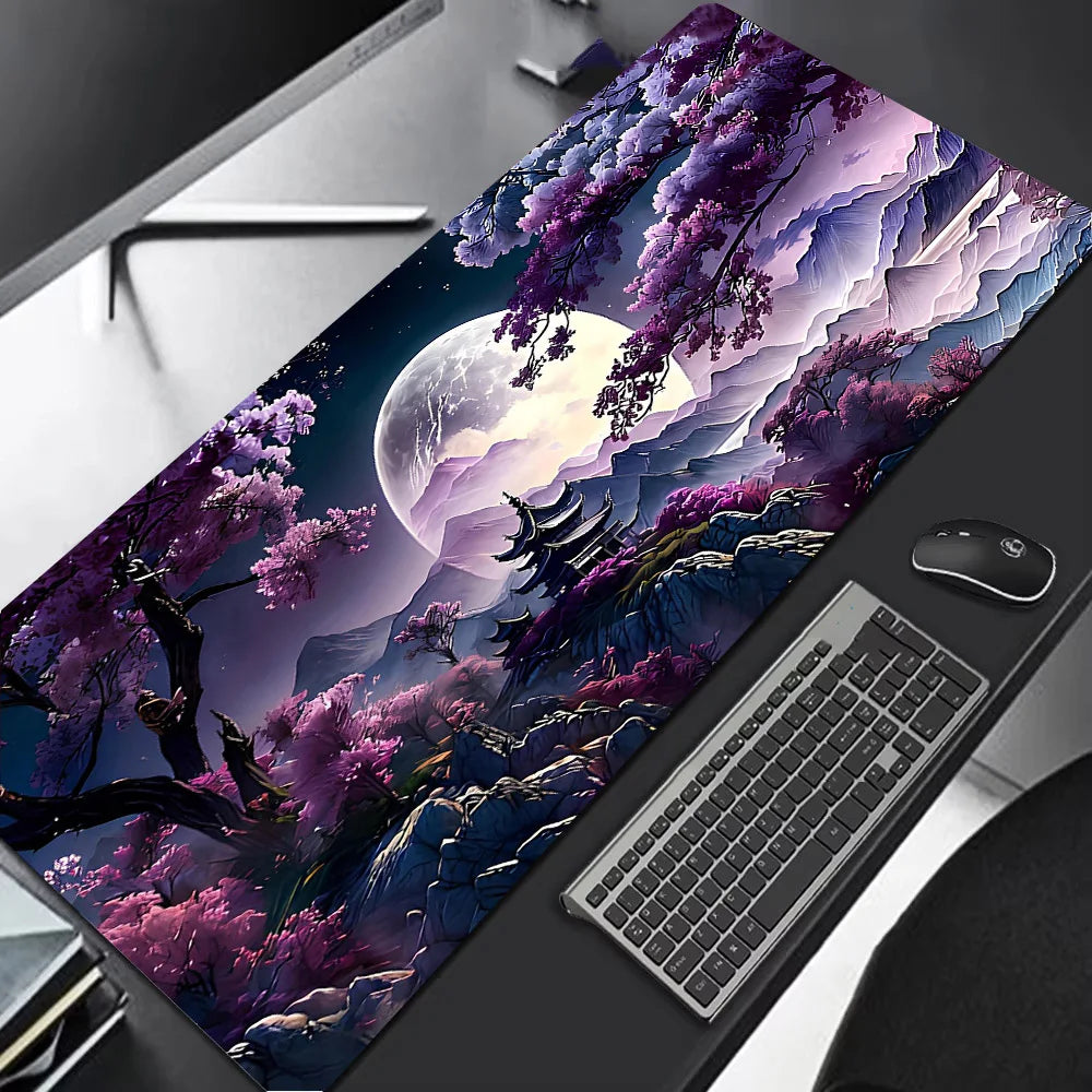 Gaming MousePad Durable Desk Pad Thick Seam Edge Suitable for Office and Gaming