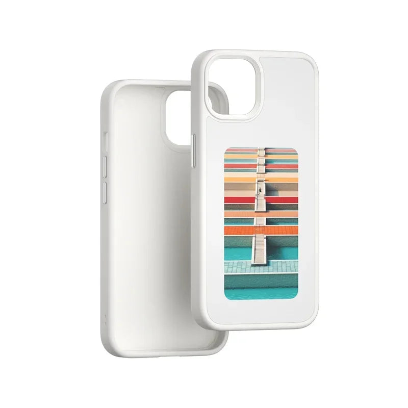 Luxury NFC smart E ink screen Display mobile phone case cover for iphone