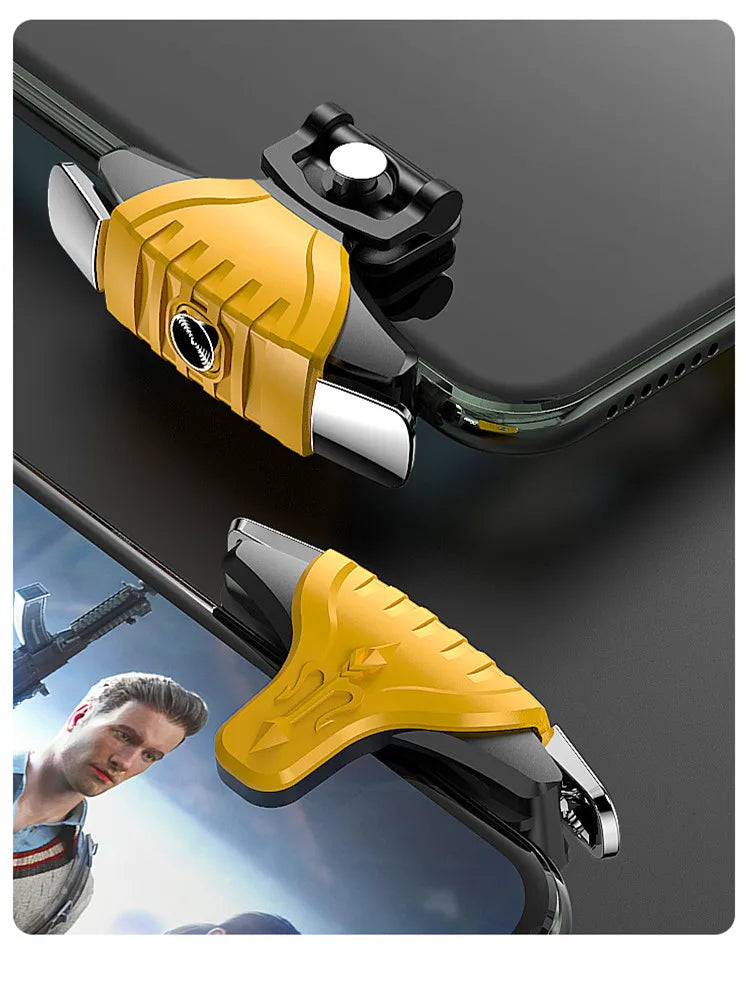 Gaming Controller For PUBG Smartphone IOS Android Metal Gamepad Mobile Joystick Aim Shooting Trigger Shooter Control