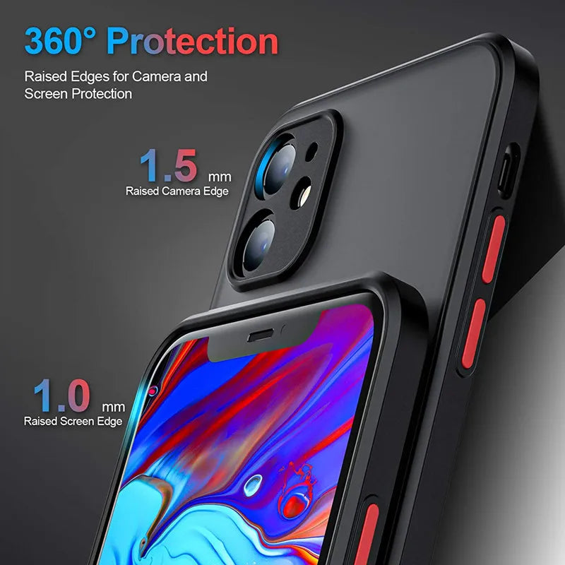 Armor Bumper Clear Phone Case iPhone