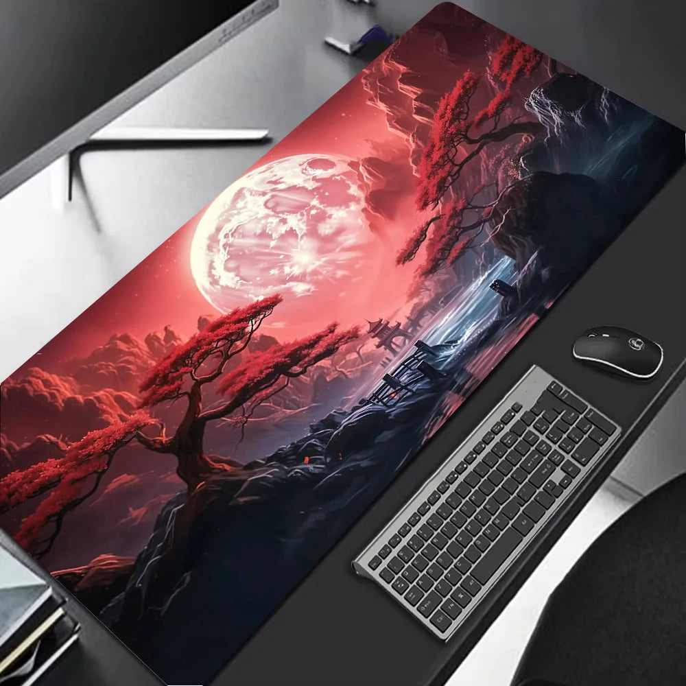 Gaming MousePad Durable Desk Pad Thick Seam Edge Suitable for Office and Gaming