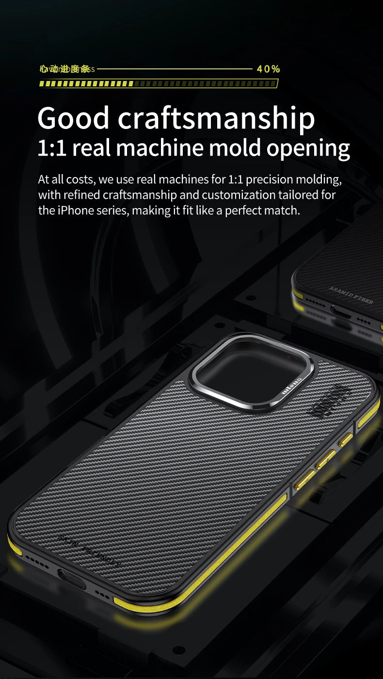 aramid fiber Phone Case For iPhone