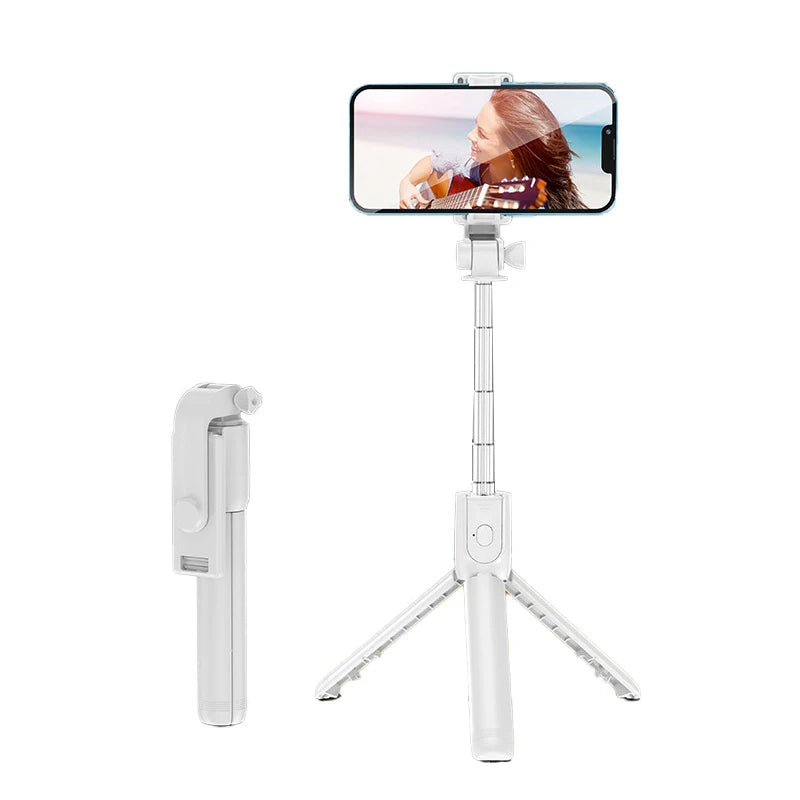 H1 Wireless Bluetooth Selfie Stick tripod monopod stand Phone holder for Outdoor travel 3 IN 1