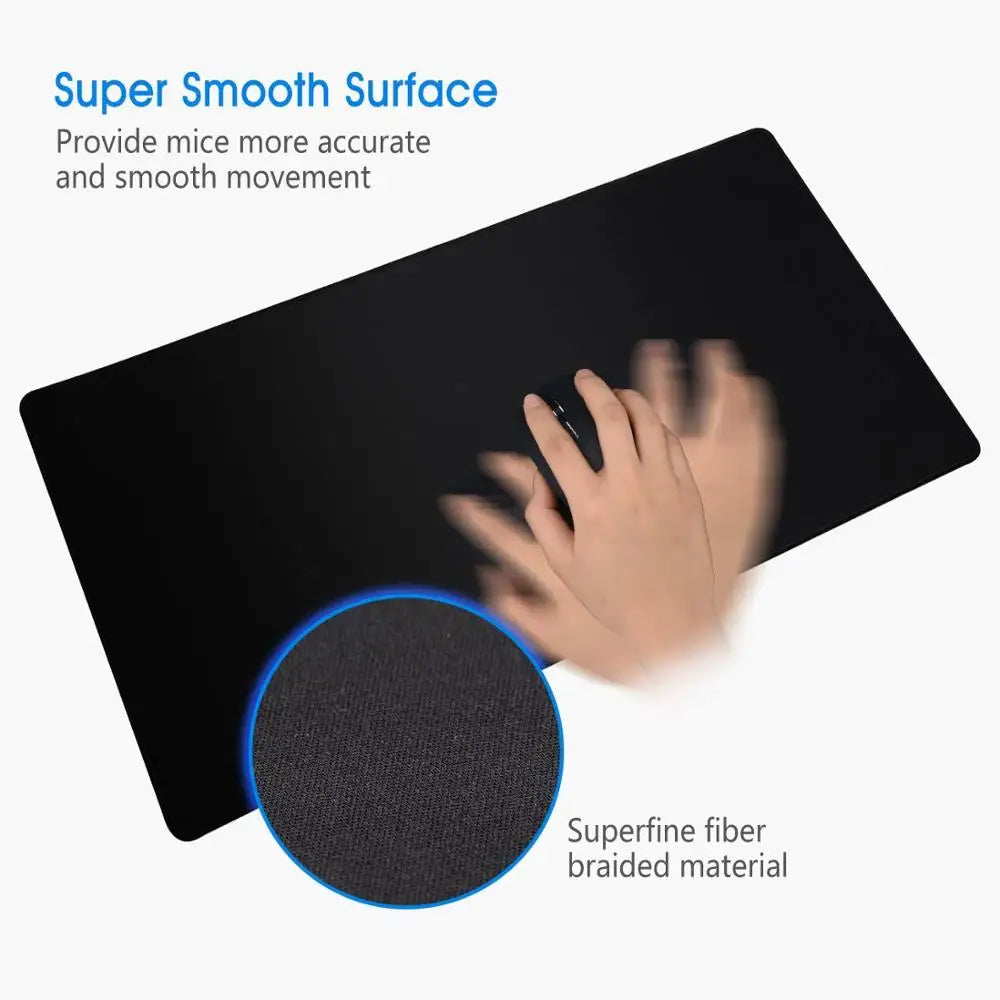 Gaming MousePad Durable Desk Pad Thick Seam Edge Suitable for Office and Gaming
