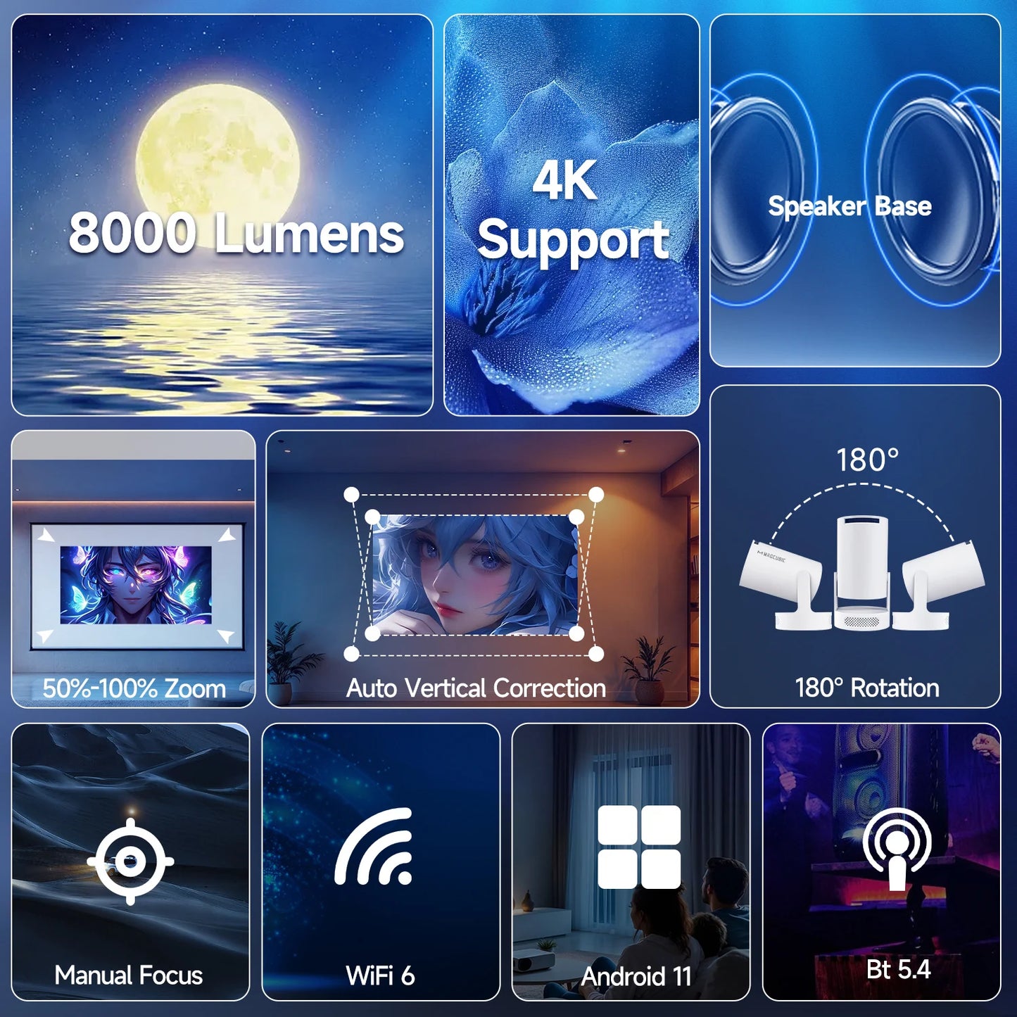 Magcubic Projector Android 11 4K