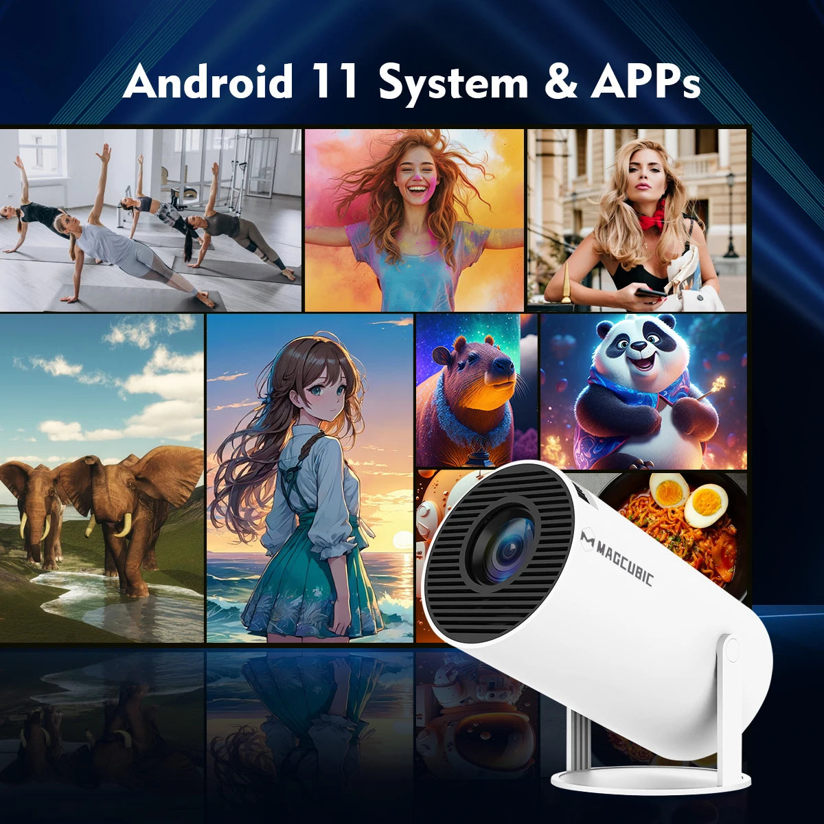 Magcubic Projector Android 11 4K
