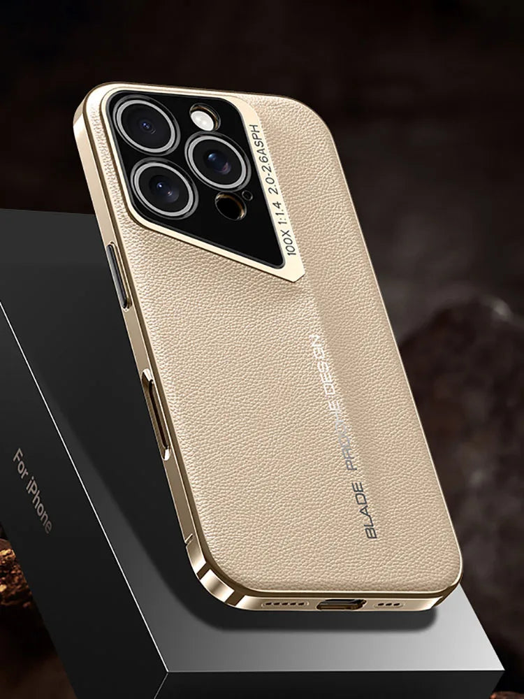 Military Grade Anti Fall Sport Car Silicone Metal Case For iPhone