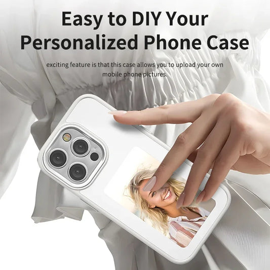 Luxury NFC smart E ink screen Display mobile phone case cover for  iphone